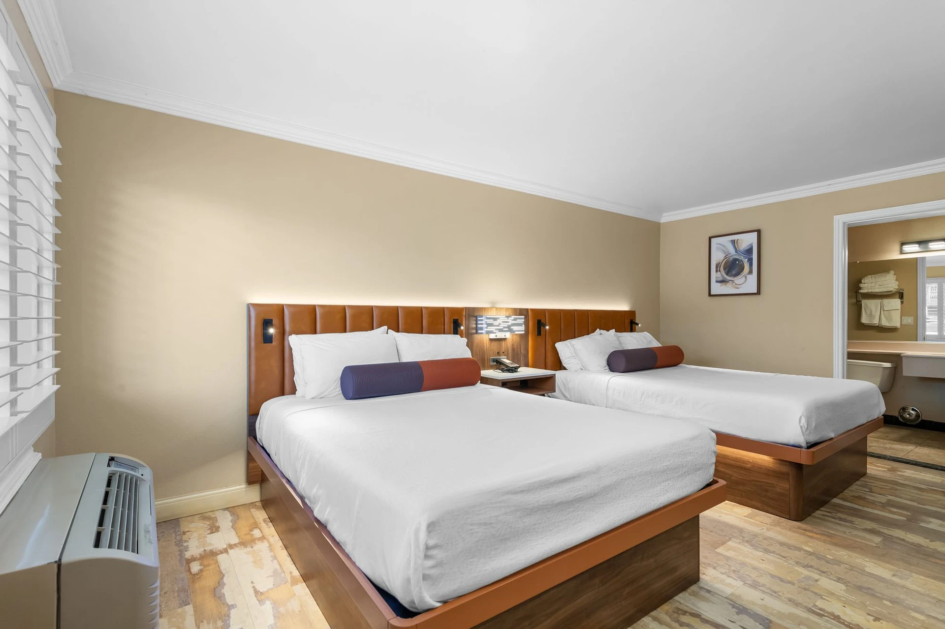 Room 115 showing two queen beds